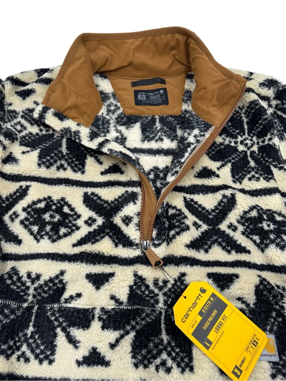 NWT Carhartt Loose Fit Fleece Pullover Jacket - Women's 3X (24-26) - Picture 5 of 16